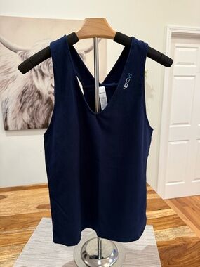 Bodi Navy Women’s Racerback Tank Top: Large